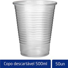 Copo Descartável Transparente Altacoppo 500ml 50un