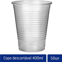 Copo Descartável Transparente Altacoppo 400ml 50un