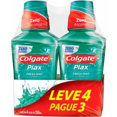 Enxaguante Bucal Colgate Plax Fresh Mint 250ml Leve 4 Pague 3