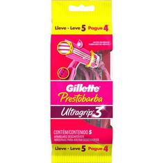Aparelho Feminino Prestobarba Ultragrip 3 Gillette Leve 5 Pague 4