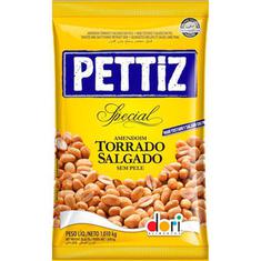 Amendoim Salgado sem Pele Pettiz Dori 1,010Kg