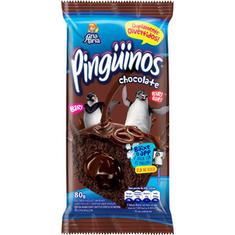 Bolinho Recheado Triplo Chocolate Pinguinos 80g