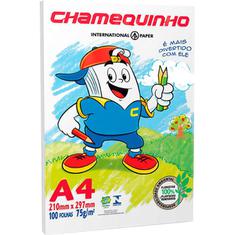 Papel A4 Branco Chamequinho Pacote com 100 folhas