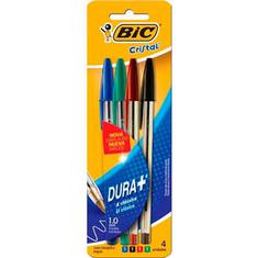 Caneta Cristal Sortidas Bic 4 un.