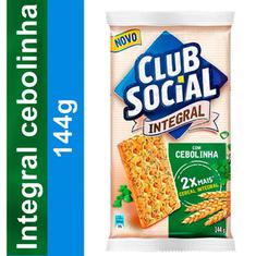 Biscoito Salgado Integral Sabor Salsa e Cebolinha Club Social 144g