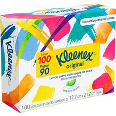 Lenço de Papel Kleenex Leve 100 Pague 90 unidades