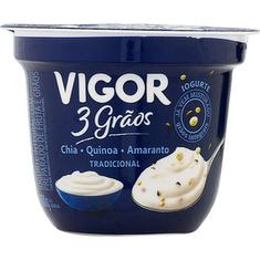 Iogurte Natural 3 Grãos Tradicional Vigor 100g
