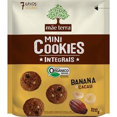 Mini Cookies Integral Sabor Banana e Cacau Mãe Terra 120g