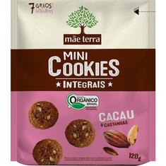 Mini Cookies Integral Sabor Banana e Castanha Mãe Terra 120g