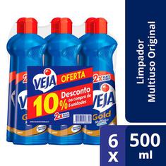 Kit Multiuso Original Veja 6X500ml 10% de Desconto
