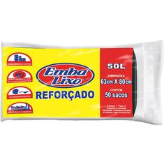 Saco para Lixo Reforçado Embalixo 50L 50un.