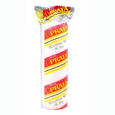 Vela Média Votiva Prata