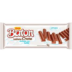 Chocolate Baton Tablete Creme Recheio ao Leite Garoto 96g