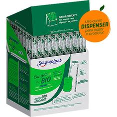 Canudo Bio Comum Strawplast 5mm 500un.