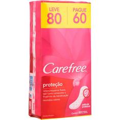 Protetor Diário Carefree Proteção com Perfume Leve 80 Pague 60un
