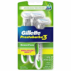 Aparelho de Barbear Sensecare Gillette Leve 3 Pague 2