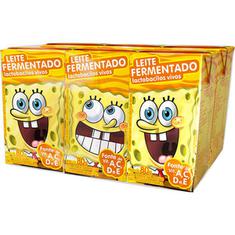 Leite Fermentado Tradicional Bob Esponja Elegê 6X80g