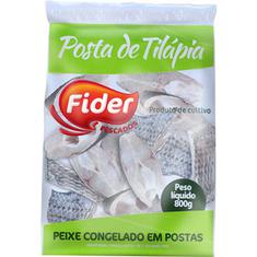 Tilápia em Postas Congelada Fider 800g