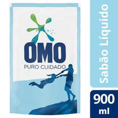 Lava Roupas Líquido Puro Cuidado Omo Refil 900ml