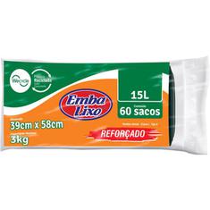 Saco para Lixo Reforçado Embalixo 15L 60un.