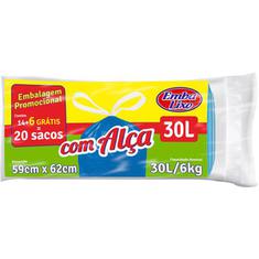 Saco para Lixo com Alça Embalixo 30L 14 un. + 6 Unidades Grátis