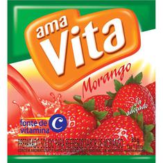 Refresco em Pó Sabor Morango AmaVita 35g