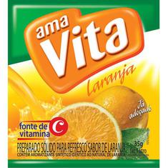 Refresco em Pó Sabor Laranja AmaVita 35g