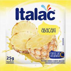 Refresco em Pó Sabor Abacaxi Italac 25g