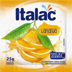 Refresco em Pó Sabor Laranja Italac 25g