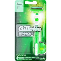 Aparelho de Barbear Acqua Mach3 Sensitive Gillette 1un.