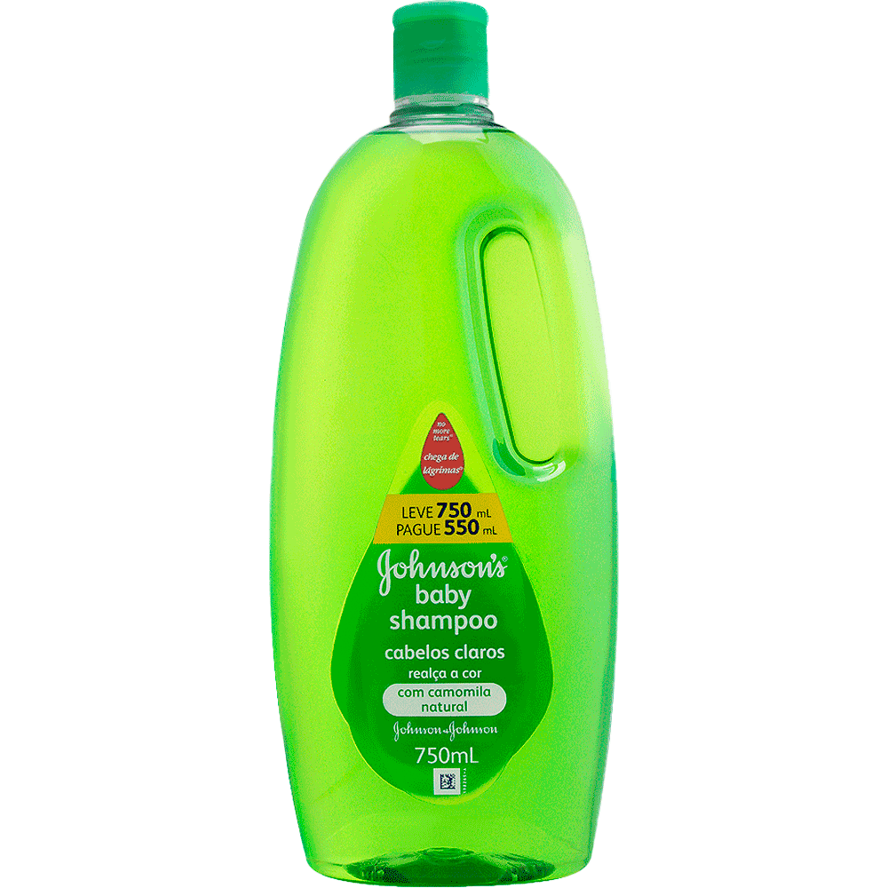 Shampoo Infantil Cabelos Claros Johnsons Baby Lv 750ml Pg 550ml