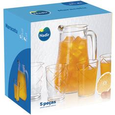 Conjunto Jarra com Copos Maracatu Nadir 5un.