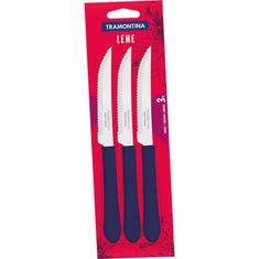 Faca Inox Leme Tramontina Azul 3un.