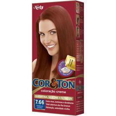 Tintura Mini Kit Cor&Ton Vermelho Intenso 7.66