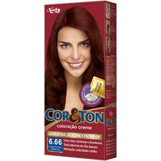Tintura Mini Kit Cor&Ton Louro Escuro Vermelho 6.66