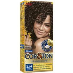 Tintura Mini Kit Cor&Ton Marrom Acobreado 5.74