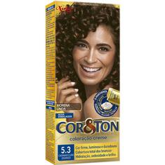 Tintura Mini Kit Cor&Ton Castanho Claro Dourado 5.3