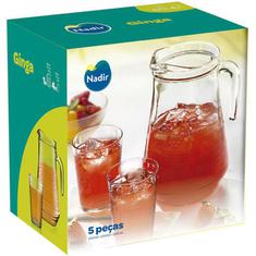 Conjunto Jarra com Copos Ginga Nadir 5un.
