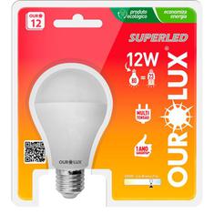 Lâmpada Superled Ouro Bulbo 12W 6500K Ourolux Bivolt