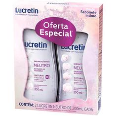 Kit Sabonete Íntimo Neutro Lucretin 200ml 2un.