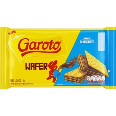 Biscoito Wafer Sabor Chocolate Garoto 110g