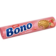 Biscoito Recheado Sabor Morango Bono 126g