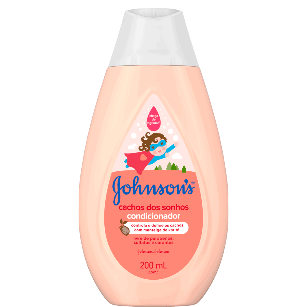 Condicionador Cabelos Cacheados Johnsons Baby 200ml
