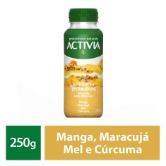 Smoothie Manga, Maracujá, Mel e Cúrcuma Activia 250g