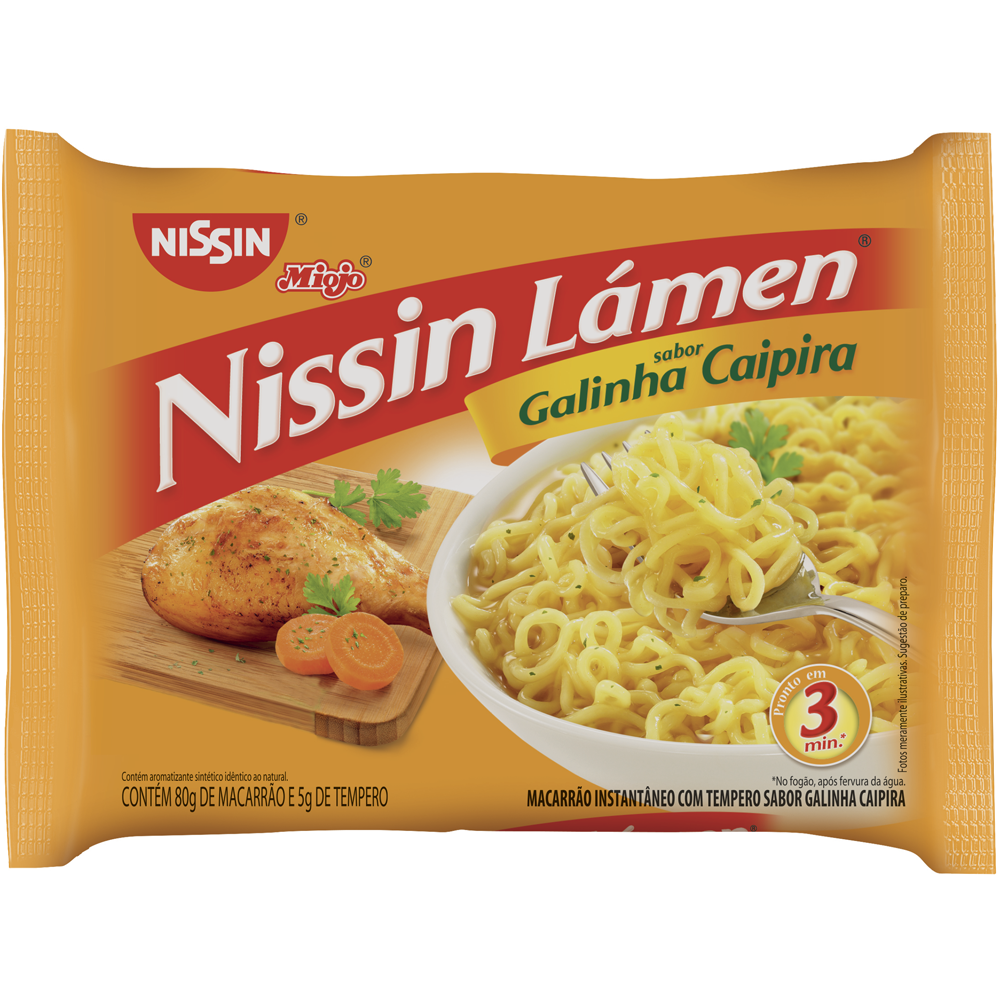 Macarrão Instantâneo Nissin Lámen Galinha Caipira 85g