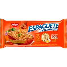 Macarrão Instantâneo Tipo Espaguete Nissin 500g