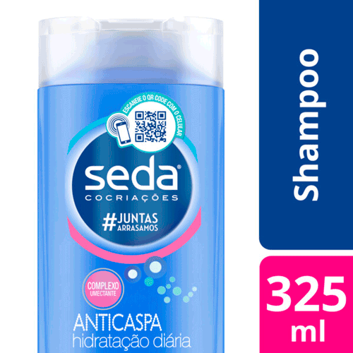 Shampoo Anticaspa Hidratação Diária Seda 325ml