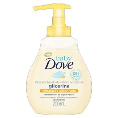 Sabonete Infantil Líquido Hidratação Glicerinada Baby Dove 200ml