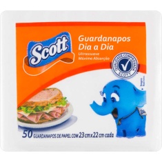 Guardanapo Scott Dia a Dia 23X22cm 50 un.
