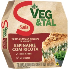Torta Integral Espinafre com Ricota Sadia 500g